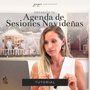 Curso en línea de fotografía para organizar la agenda de sesiones navideñas con Goga Photography