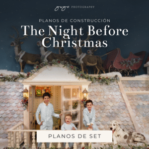 Planos para construcción de set navideño Goga Photography - The Night Before Christmas